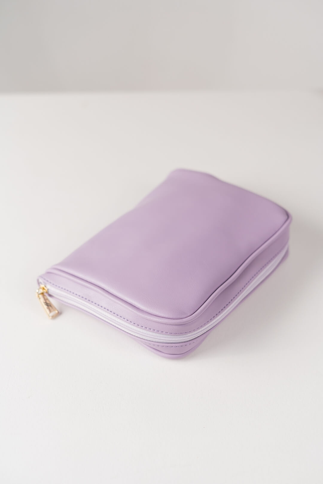 Handmade Leather Jewelry Organizer - Pastel Purple