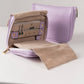 Handmade Leather Jewelry Organizer - Pastel Purple