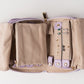 Handmade Leather Jewelry Organizer - Pastel Purple