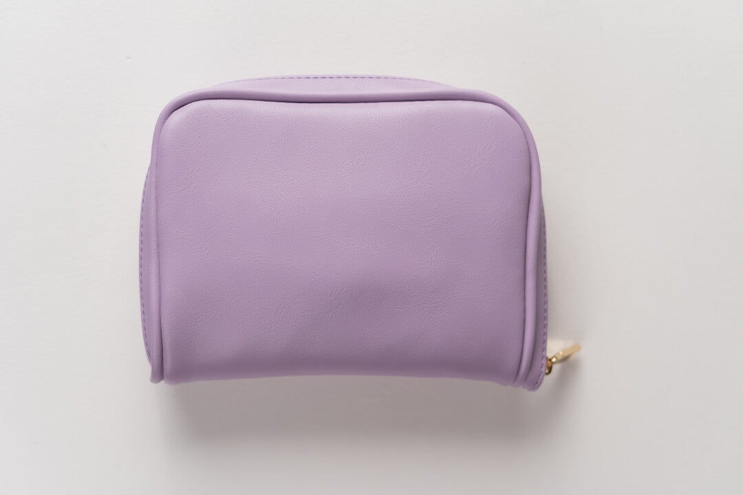 Handmade Leather Jewelry Organizer - Pastel Purple